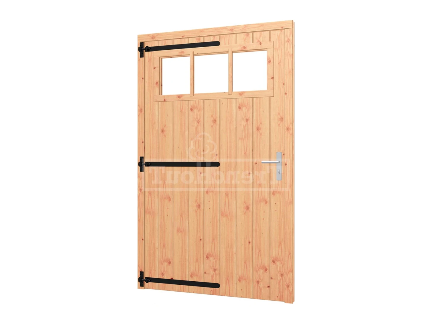 Trendhout Opgeklampte Enkele Deur XL met Bovenraam Linksdraaiend 133.5 x 217 cm - Afbeelding 1